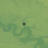 Shaded relief of the 50 km around Maromme, drawn from the GMTED2010 grid