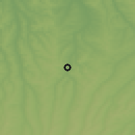 Shaded relief of the 52 km around Auch, drawn from the GMTED2010 grid