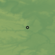 Shaded relief of the 50 km around Massy, drawn from the GMTED2010 grid