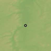 Shaded relief of the 50 km around Metz, drawn from the GMTED2010 grid