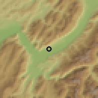 Shaded relief of the 51 km around Meylan, drawn from the GMTED2010 grid