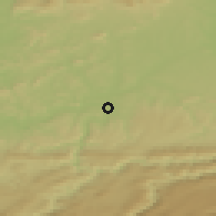 Shaded relief of the 51 km around Audincourt, drawn from the GMTED2010 grid