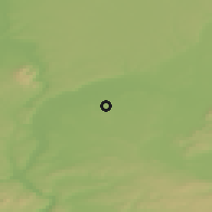 Shaded relief of the 51 km around Meyzieu, drawn from the GMTED2010 grid