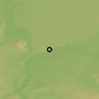 Shaded relief of the 51 km around Miribel, drawn from the GMTED2010 grid