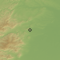 Shaded relief of the 50 km around Molsheim, drawn from the GMTED2010 grid