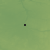 Shaded relief of the 50 km around Montargis, drawn from the GMTED2010 grid