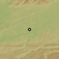 Shaded relief of the 51 km around Montbéliard, drawn from the GMTED2010 grid