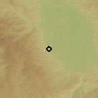 Shaded relief of the 51 km around Montbrison, drawn from the GMTED2010 grid
