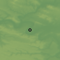 Shaded relief of the 50 km around Montesson, drawn from the GMTED2010 grid