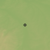 Shaded relief of the 51 km around Moulins, drawn from the GMTED2010 grid