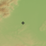 Shaded relief of the 50 km around Mulhouse, drawn from the GMTED2010 grid