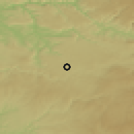 Shaded relief of the 52 km around Onet-le-Châtaeu, drawn from the GMTED2010 grid