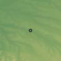 Shaded relief of the 52 km around Orthez, drawn from the GMTED2010 grid