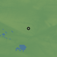 Shaded relief of the 51 km around Orvault, drawn from the GMTED2010 grid