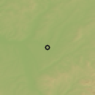 Shaded relief of the 51 km around Paray-le-Monial, drawn from the GMTED2010 grid