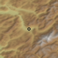 Shaded relief of the 51 km around Passy, drawn from the GMTED2010 grid