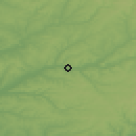 Shaded relief of the 51 km around Périgueux, drawn from the GMTED2010 grid