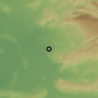 Shaded relief of the 52 km around Pernes-les-Fontaines, drawn from the GMTED2010 grid