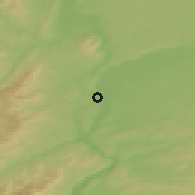 Shaded relief of the 51 km around Pierre-Bénite, drawn from the GMTED2010 grid