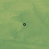 Shaded relief of the 50 km around Pontivy, drawn from the GMTED2010 grid