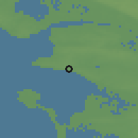 Shaded relief of the 51 km around Pornic, drawn from the GMTED2010 grid