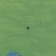 Shaded relief of the 51 km around Redon, drawn from the GMTED2010 grid