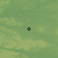 Shaded relief of the 50 km around Reims, drawn from the GMTED2010 grid
