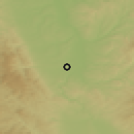 Shaded relief of the 51 km around Riorges, drawn from the GMTED2010 grid