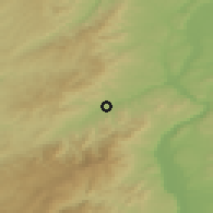 Shaded relief of the 51 km around Rive-de-Gier, drawn from the GMTED2010 grid
