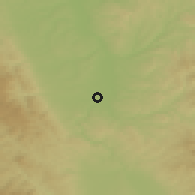 Shaded relief of the 51 km around Roanne, drawn from the GMTED2010 grid