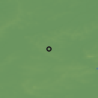 Shaded relief of the 49 km around Roubaix, drawn from the GMTED2010 grid