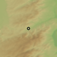 Shaded relief of the 51 km around Saint-Chamond, drawn from the GMTED2010 grid
