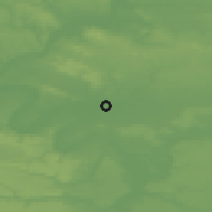 Shaded relief of the 50 km around Saint-Denis, drawn from the GMTED2010 grid