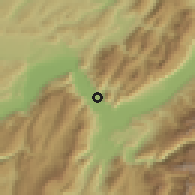 Shaded relief of the 51 km around Saint-Égrève, drawn from the GMTED2010 grid