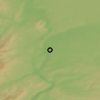 Shaded relief of the 51 km around Saint-Fons, drawn from the GMTED2010 grid