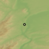 Shaded relief of the 51 km around Saint-Genis-Laval, drawn from the GMTED2010 grid