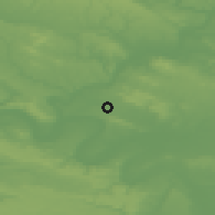 Shaded relief of the 50 km around Beauchamp, drawn from the GMTED2010 grid