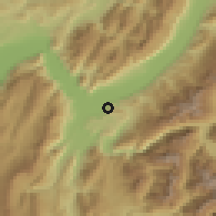 Shaded relief of the 51 km around Saint-Martin-d'Hères, drawn from the GMTED2010 grid