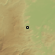 Shaded relief of the 51 km around Beaumont, drawn from the GMTED2010 grid
