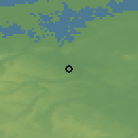 Shaded relief of the 49 km around Saint-Omer, drawn from the GMTED2010 grid