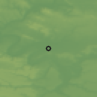 Shaded relief of the 50 km around Saint-Ouen, drawn from the GMTED2010 grid