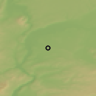 Shaded relief of the 51 km around Saint-Priest, drawn from the GMTED2010 grid