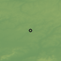 Shaded relief of the 50 km around Saint-Quentin, drawn from the GMTED2010 grid