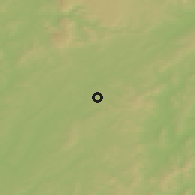 Shaded relief of the 51 km around Saint-Vallier, drawn from the GMTED2010 grid