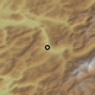 Shaded relief of the 51 km around Sallanches, drawn from the GMTED2010 grid