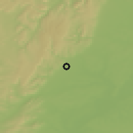 Shaded relief of the 51 km around Beaune, drawn from the GMTED2010 grid