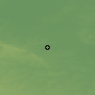 Shaded relief of the 49 km around Sallaumines, drawn from the GMTED2010 grid