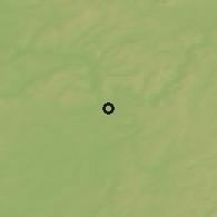 Shaded relief of the 50 km around Sarreguemines, drawn from the GMTED2010 grid