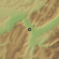 Shaded relief of the 51 km around Sassenage, drawn from the GMTED2010 grid