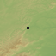 Shaded relief of the 50 km around Saverne, drawn from the GMTED2010 grid
